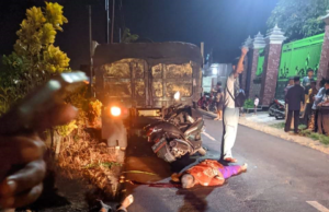 KECELAKAAN LALU LINTAS TRUCK MITSUBISHI VS HONDA DI TULUNGAGUNG