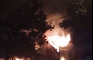 Peristiwa Kebakaran di Barat Perempatan Tamanan