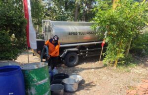 BPBD Tulungagung Salurkan Air Bersih ke Desa Mulyosari, Kekeringan Meluas di Wilayah Pegunungan
