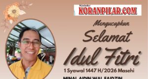 Segenap Direksi Dan Staf Redaksi Mengucapkan Selamat Idul Fitri