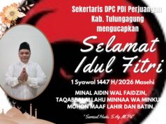 Sekertaris DPC PDI Perjuangan Mengucapkan Selamat Hari Raya Idul Fitri