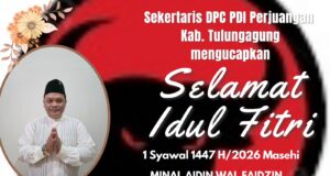Sekertaris DPC PDI Perjuangan Mengucapkan Selamat Hari Raya Idul Fitri