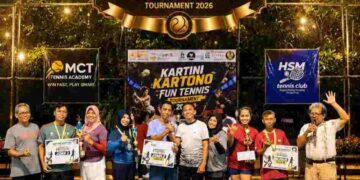 Resmi Dibuka Plt Bupati Tulungagung, Turnamen Tenis Kartini Kartono Fun Tennis 2026 Sukses Digelar