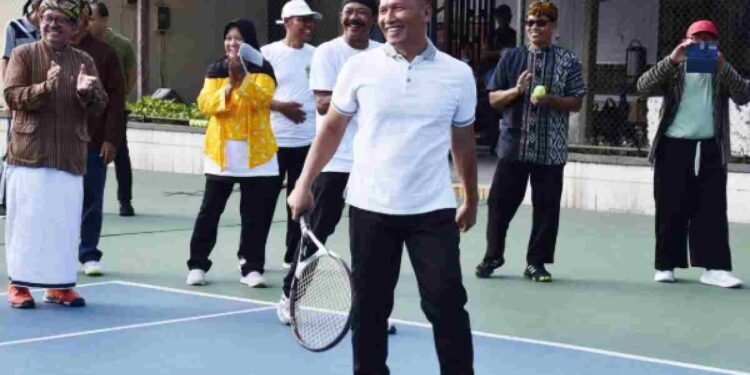 Plt Bupati Tulungagung, Ahmad Baharudin Meresmikan Pembukaan Turnamen Tenis Kartini Kartono Fun Game