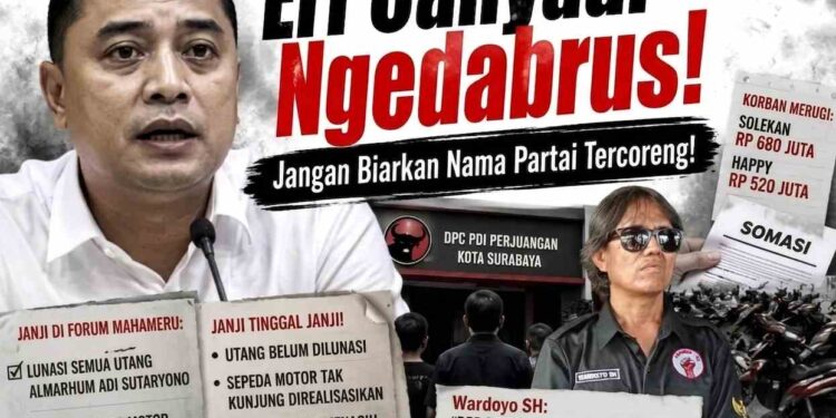 DPC PDI PERJUANGAN KOTA SURABAYA, MEMANGGIL SAUDARA WARDOYO SH. TERKAIT PEMBERITAAN DI MEDIA DENGAN JUDUL “ERI CAHYADI NGEDABRUS”
