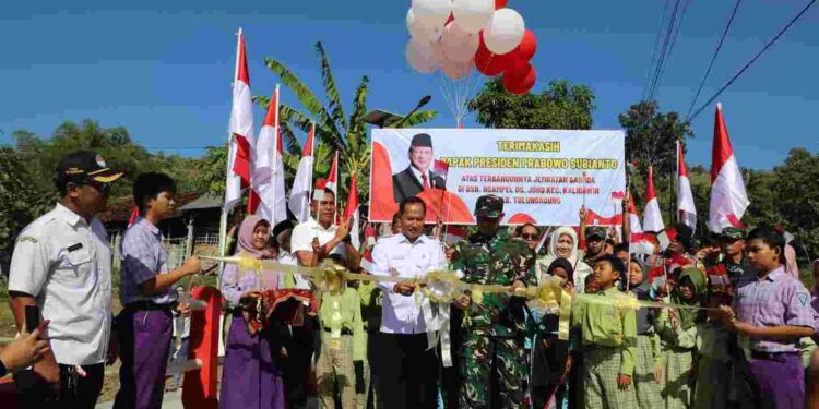 Dua Jembatan Garuda Desa Joho, Kecamatan Kalidawir Di Resmikan Plt Bupati Tulungagung