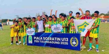 Plt. Bupati Tulungagung Ahmad Baharudin, Menutup Secara Resmi Turnamen Sepak Bola Piala Soeratin Cup U-13