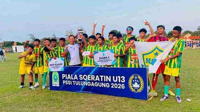 Plt. Bupati Tulungagung Ahmad Baharudin, Menutup Secara Resmi Turnamen Sepak Bola Piala Soeratin Cup U-13