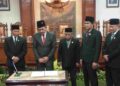 PLT BUPATI AHMAD BAHARUDIN HADIRI PELANTIKAN WAKIL KETUA DPRD DAN KESEPAKATAN PERUBAHAN KUA-PPAS 2026