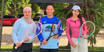 Plt. Bupati Tulungagung, Menyapa Komunitas Tenis Beginner di Lapangan Pendopo