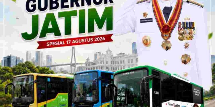 Gubernur Khofifah Hadirkan Kado HUT Ke-81 Kemerdekaan RI, Naik Trans Jatim Gratis Seharian pada 17 Agustus 2026