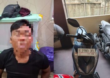 Aksi Curanmor di Parkiran Puskesmas Deket Lamongan Digagalkan Korban, Pelaku Berhasil Diamankan Polisi