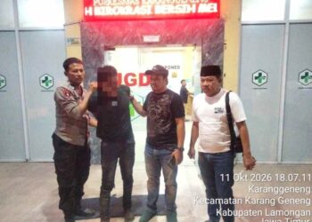 Cegah Aksi Main Hakim Sendiri, Polisi Lamongan Amankan Pelaku Curanmor Vario Beserta Barang Bukti